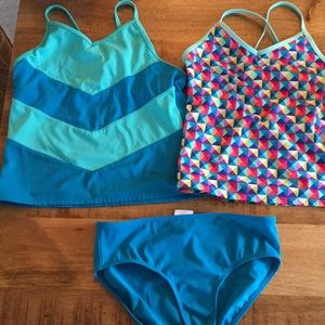 2 Lands’ End swim tank and 1 swim bottom